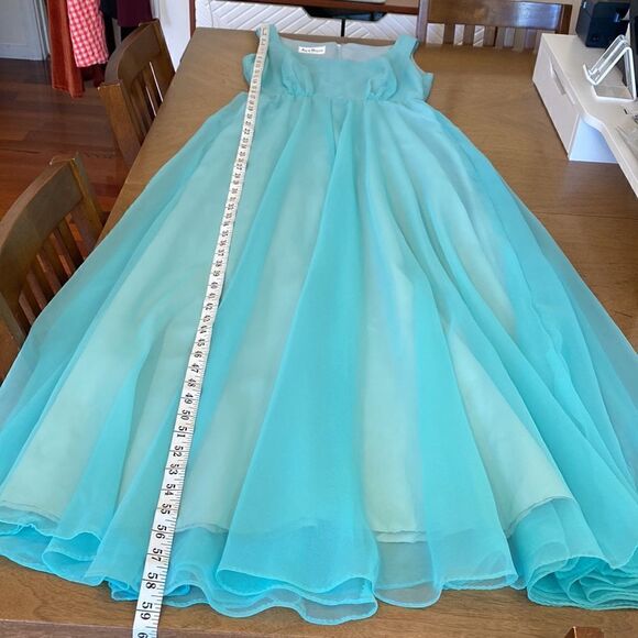 Vintage Jack Bryan 1960's Blue Chiffon Gown - Picture 11 of 11